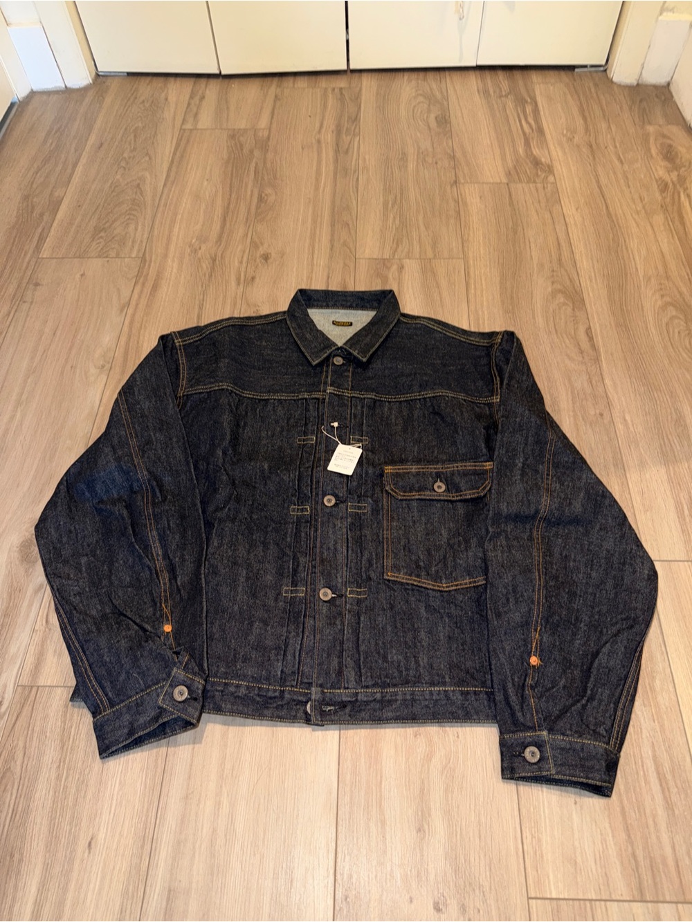Kapital Indigo Denim Jacket with Contrast Stitching